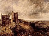 Castle Canvas Paintings - Hadleigh Castle